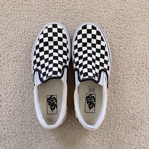 vans checkered slip on shoes 8